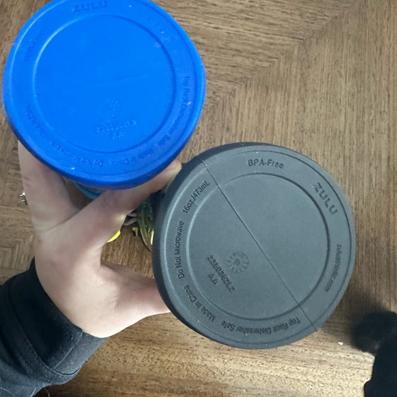 Zulu Tritan 16Oz Water Bottles 2 Pack Blue & Green Antimicrobial Silicon Straws - Picture 8 of 13